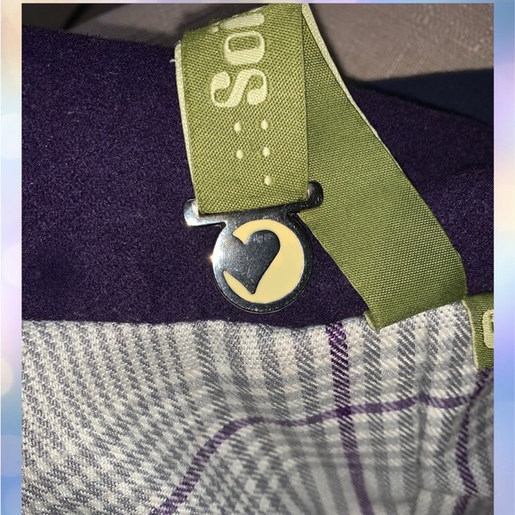 Soia & Kyo Purple Wool Fitted Pea Coat Size Small - Picture 7 of 15